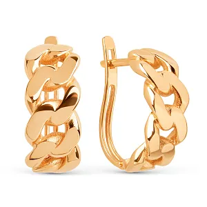 Серьги из красного золота