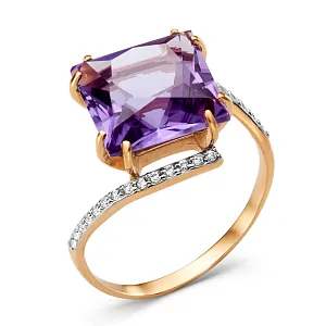 Кольцо из красного золота