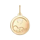 Подвеска из красного золота