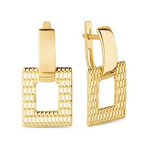 Серьги из желтого золота