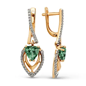 Серьги из красного золота