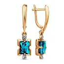 Серьги из красного золота