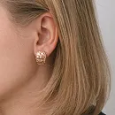 Серьги из красного золота