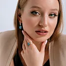 Серьги из красного золота