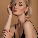 Серьги из красного золота с фианитами