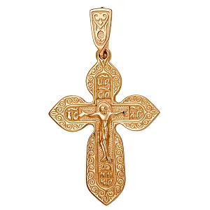Крест из красного золота