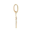 Крест из красного золота с бриллиантом