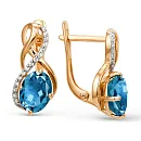 Серьги из красного золота