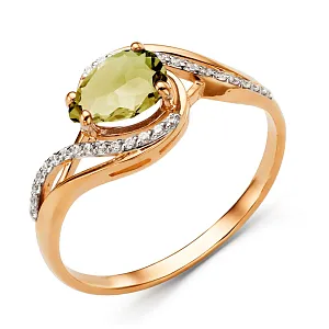 Кольцо из красного золота