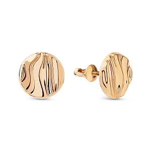 Серьги из красного золота