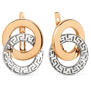 Серьги из красного золота