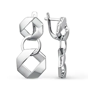 Серьги из белого золота