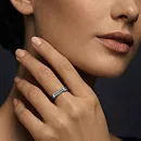 Кольцо из белого золота с бриллиантами