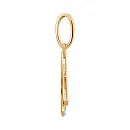 Подвеска из красного золота с фианитами