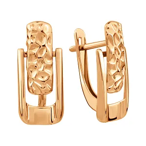 Серьги из красного золота