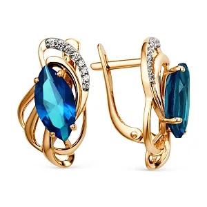 Серьги из красного золота