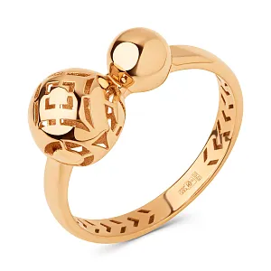 Кольцо из красного золота