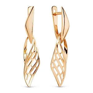 Серьги из красного золота