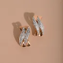 Серьги из красного золота с фианитами