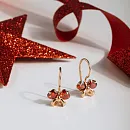 Серьги детские из красного золота