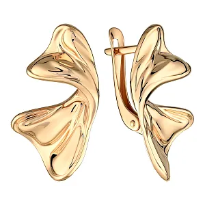 Серьги из красного золота