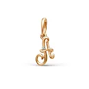 Подвеска из красного золота с фианитом