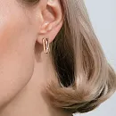 Серьги из красного золота с фианитами