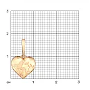 Подвеска из красного золота