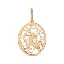 Подвеска из красного золота