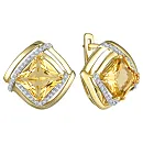 Серьги из желтого золота