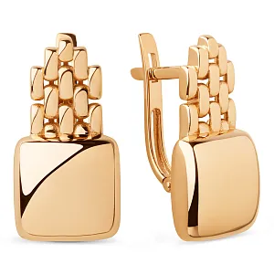 Серьги из красного золота