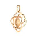 Подвеска из красного золота с фианитами