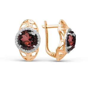 Серьги из красного золота