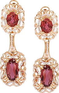 Серьги из красного золота