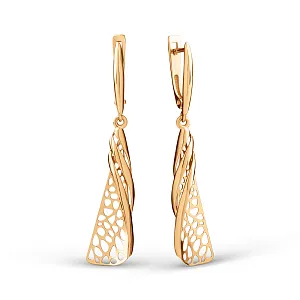Серьги из красного золота