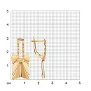 Серьги из красного золота