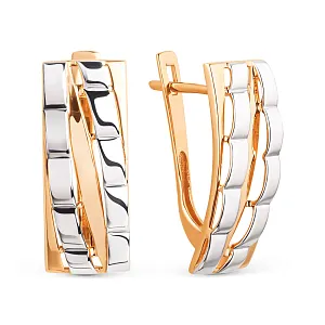 Серьги из красного золота