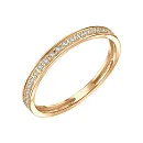 Кольцо из красного золота с бриллиантами