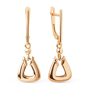 Серьги из красного золота
