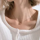 Подвеска из красного золота с фианитами