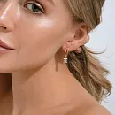 Серьги из красного золота с фианитами