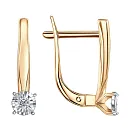 Серьги из красного золота