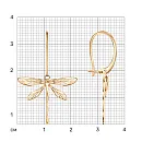 Серьги из красного золота