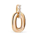 Подвеска из красного золота с фианитами