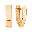 Серьги из красного золота