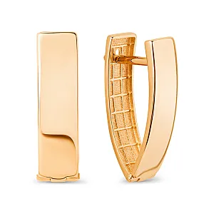 Серьги из красного золота