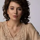 Серьги продевки из красного золота