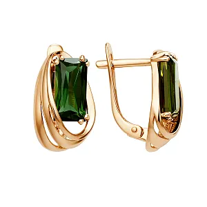 Серьги из красного золота