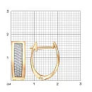 Серьги из красного золота с бриллиантами