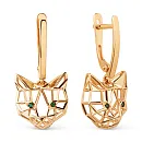 Серьги из красного золота